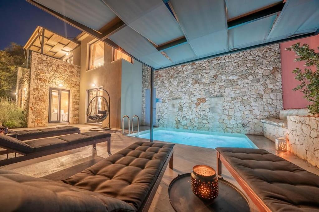 Villa Elisabeth Sea View Private Pool Fiskardo Kefalonia Katsaráta Exterior foto