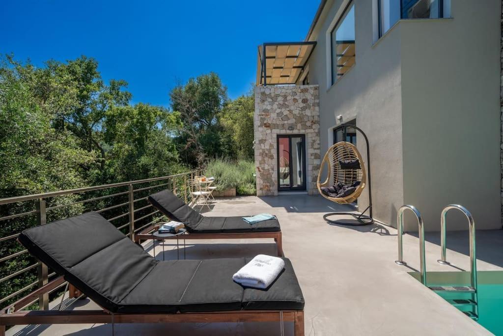 Villa Elisabeth Sea View Private Pool Fiskardo Kefalonia Katsaráta Exterior foto